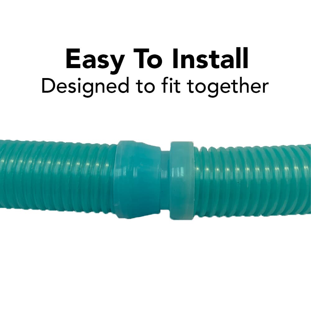Puri Tech Pool Cleaner Hose Kreepy Krauly Barracuda G3 G4 1.5in x 48ft Aqua 8 pk 3