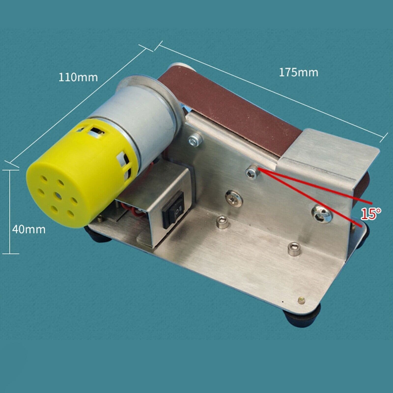 Mini DIY Electric Grinder Belt Sander Polishing Grinding Knife Sharpener Machine 3