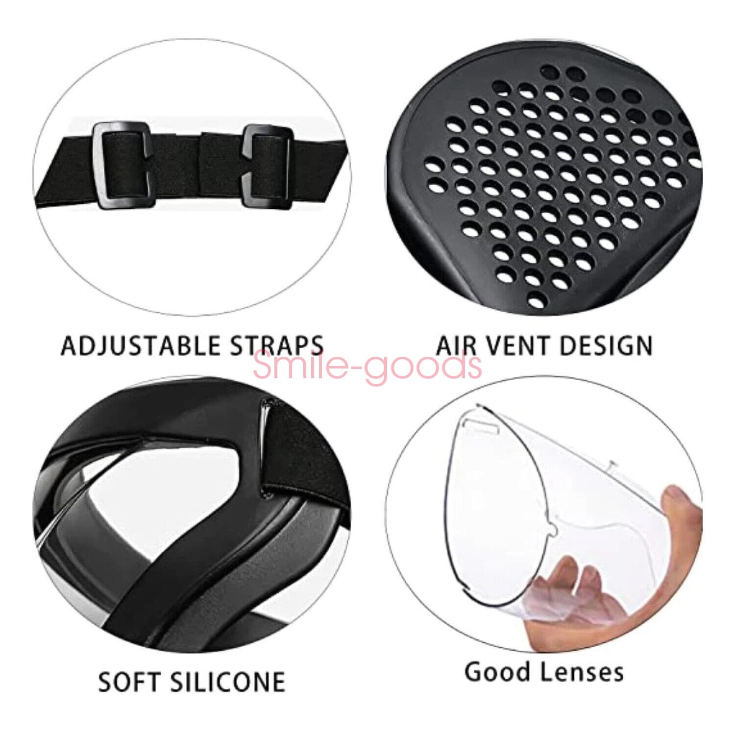 Full Face Super Protective Mask Anti-Fog Shield Safety Transparent Head Cover US 2