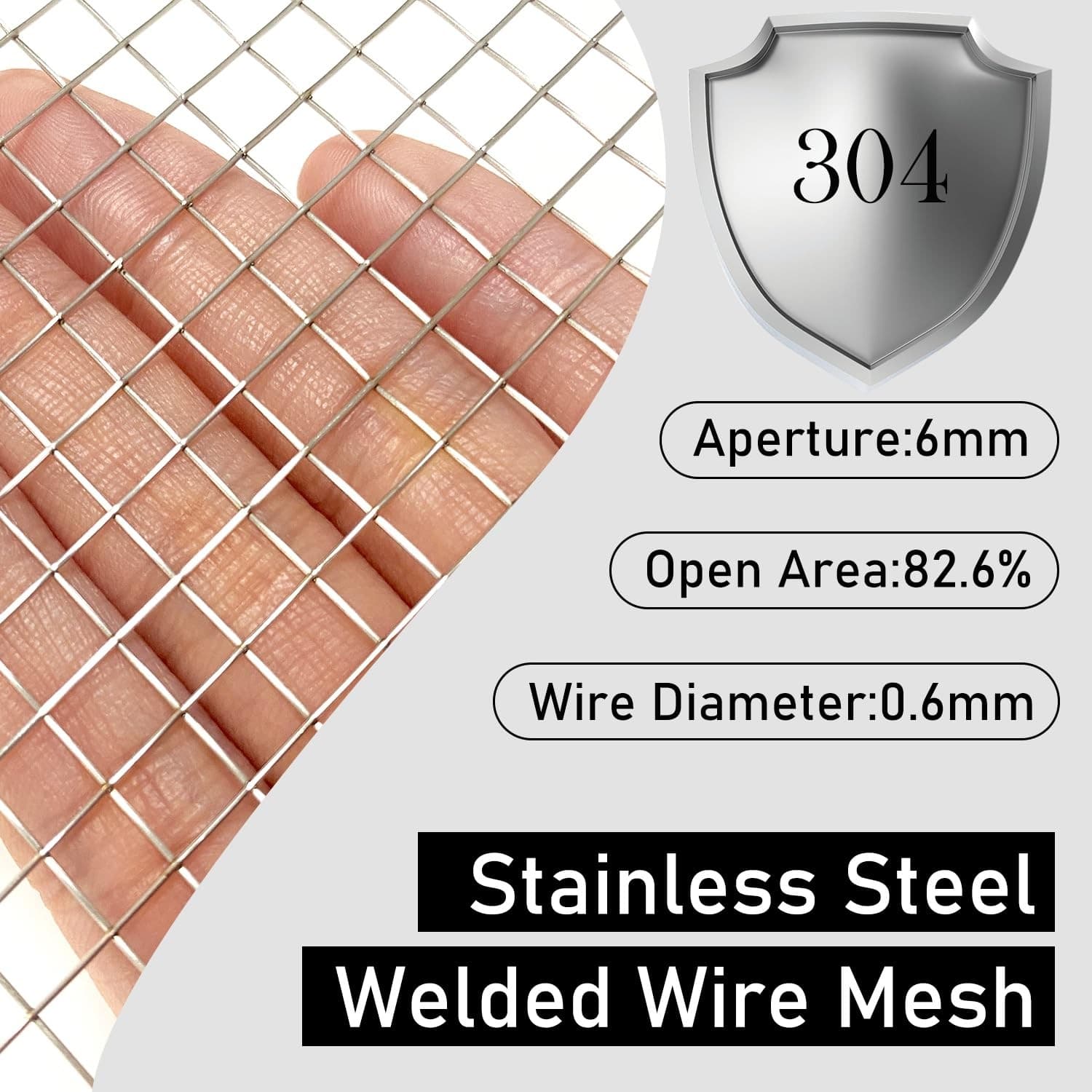 Stainless Steel Welded Wire Mesh 1/4 Inch Hole Completely Welded，2 Pack 12 X ... 2