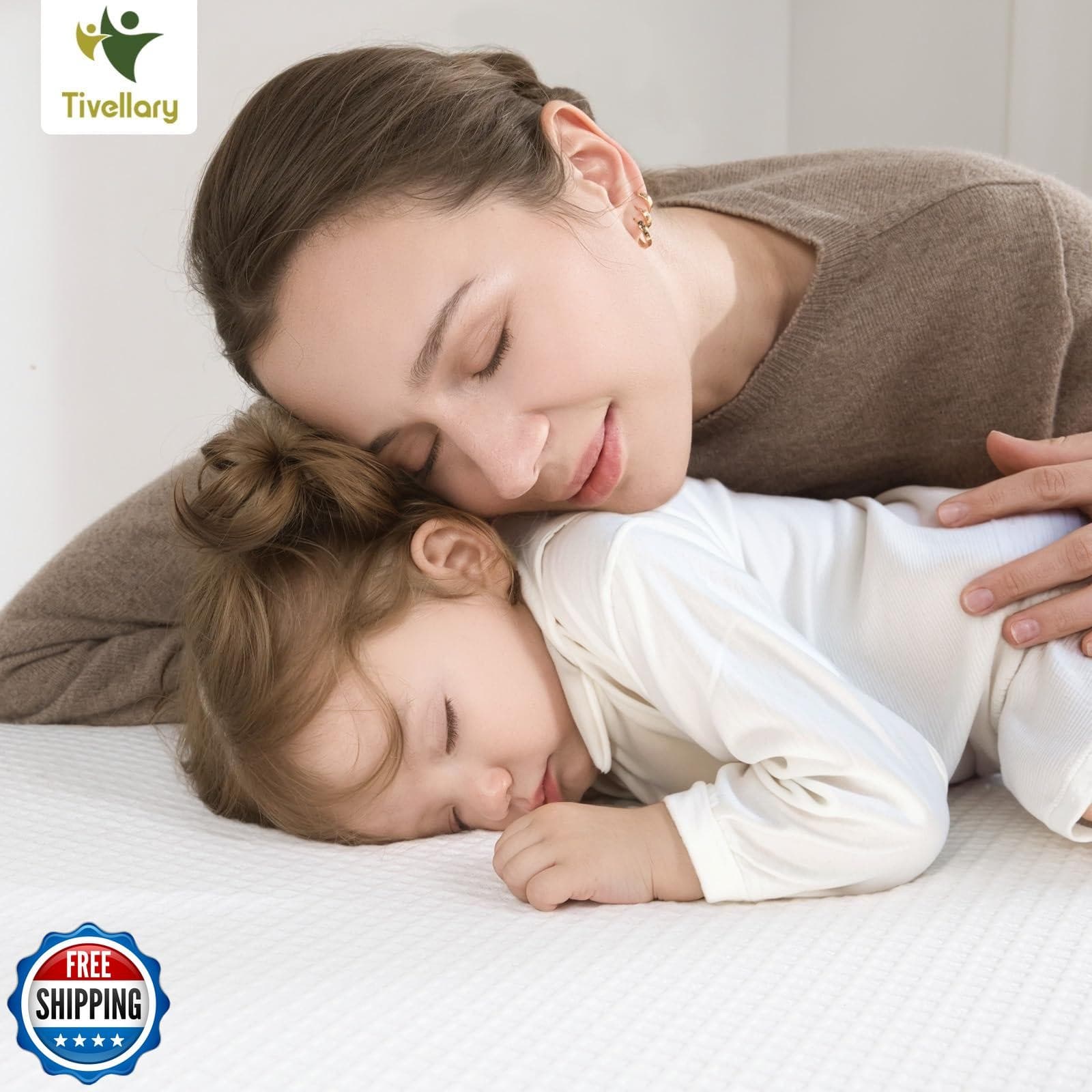 Tivellary Dual-Sided Crib Mattress – Gel Memory Foam Infant and Toddler Mattr 2