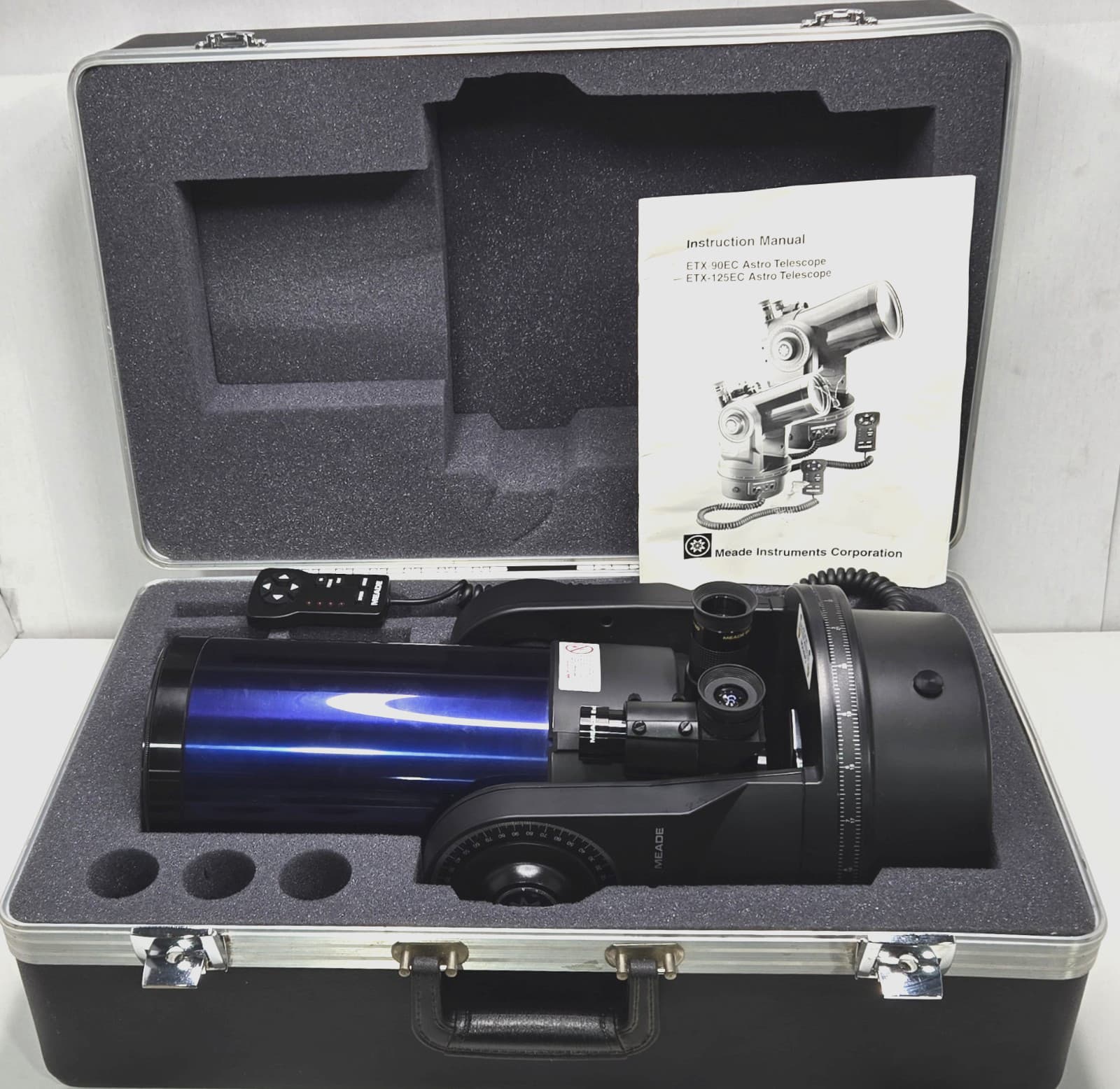 Meade ETX-125EC Astro Observer Telescope with Hard Case No Stand Power Tested