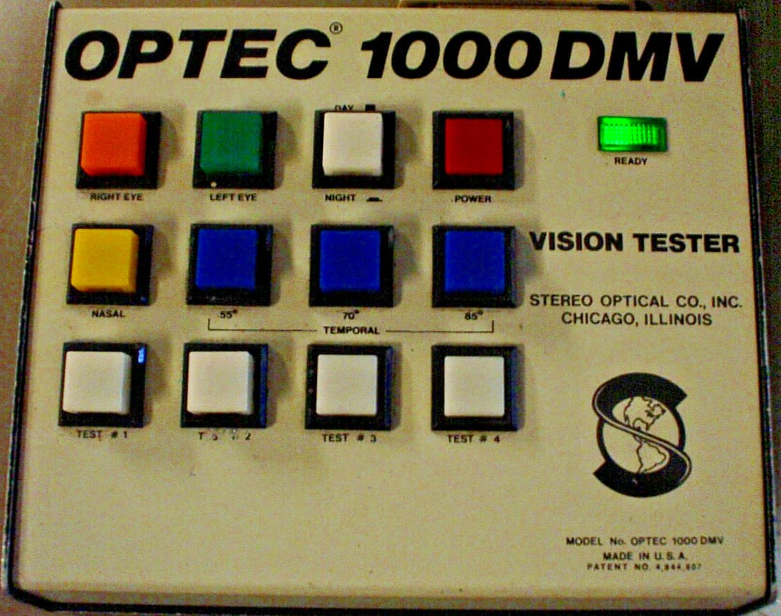 Stereo Optical OPTEC 1000 DMV Keypad Control for Vision Screener Tester 1000DMV 2