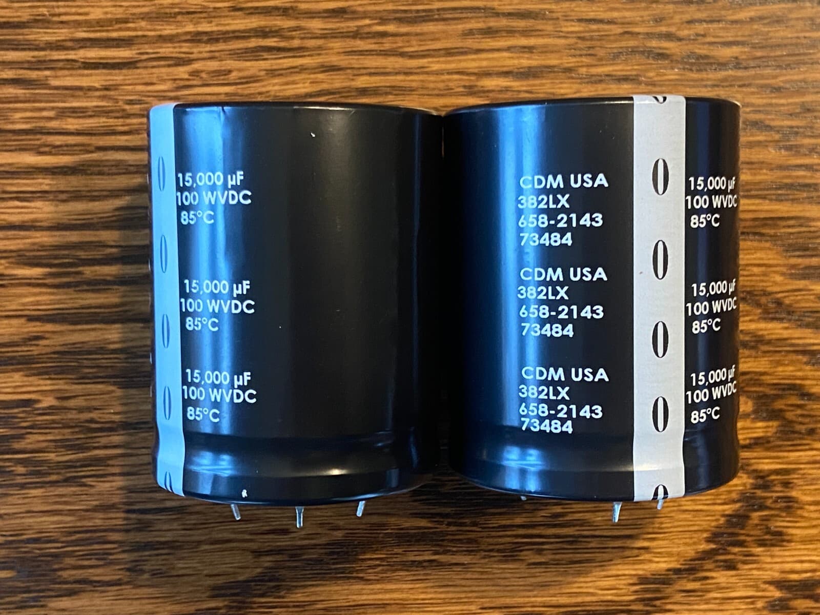 2 New 15000 uf 100v CDE Main Filter Capacitors Marantz 4270 EXACT FIT 50mm