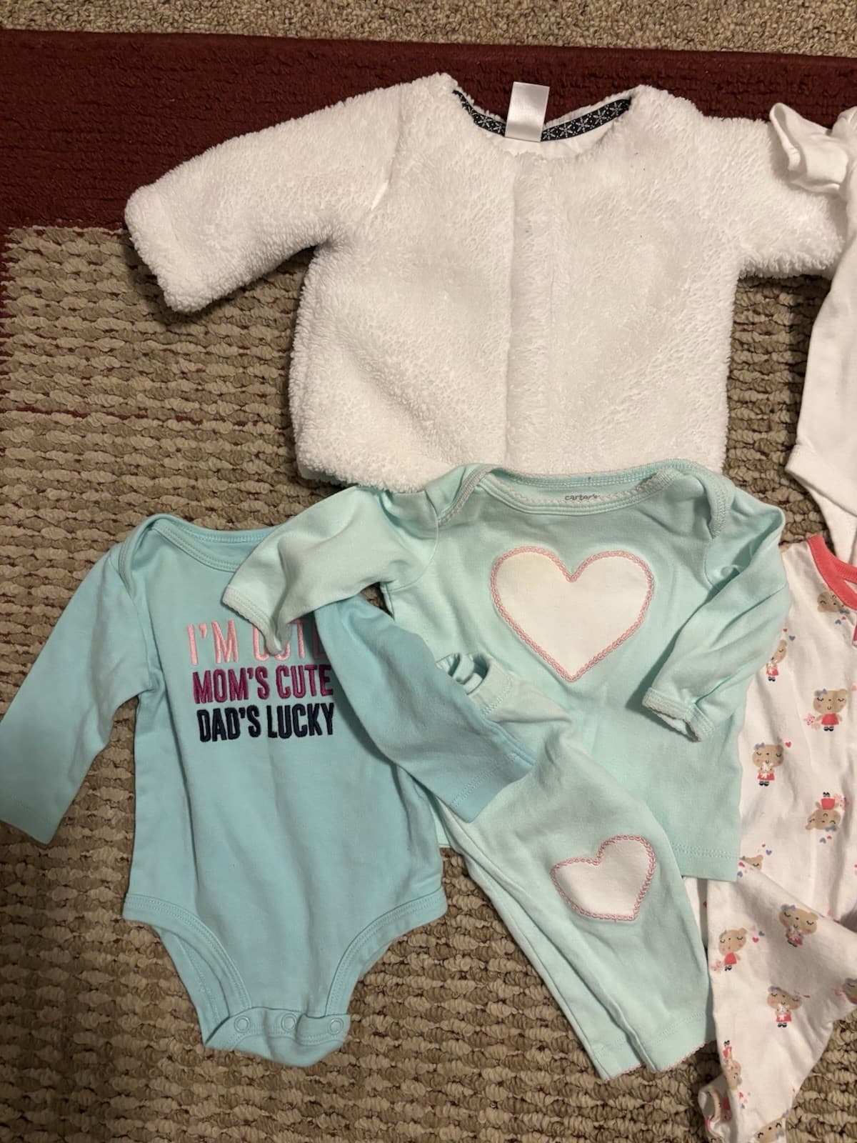 Girls 0-3/3 Month Clothing Lot Of 12 4