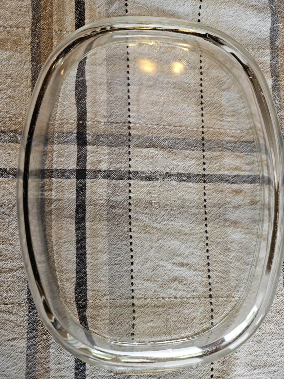 Vintage PYREX 704 Oval 4 Quart Baking Casserole Roasting Dish Blue Tint 2