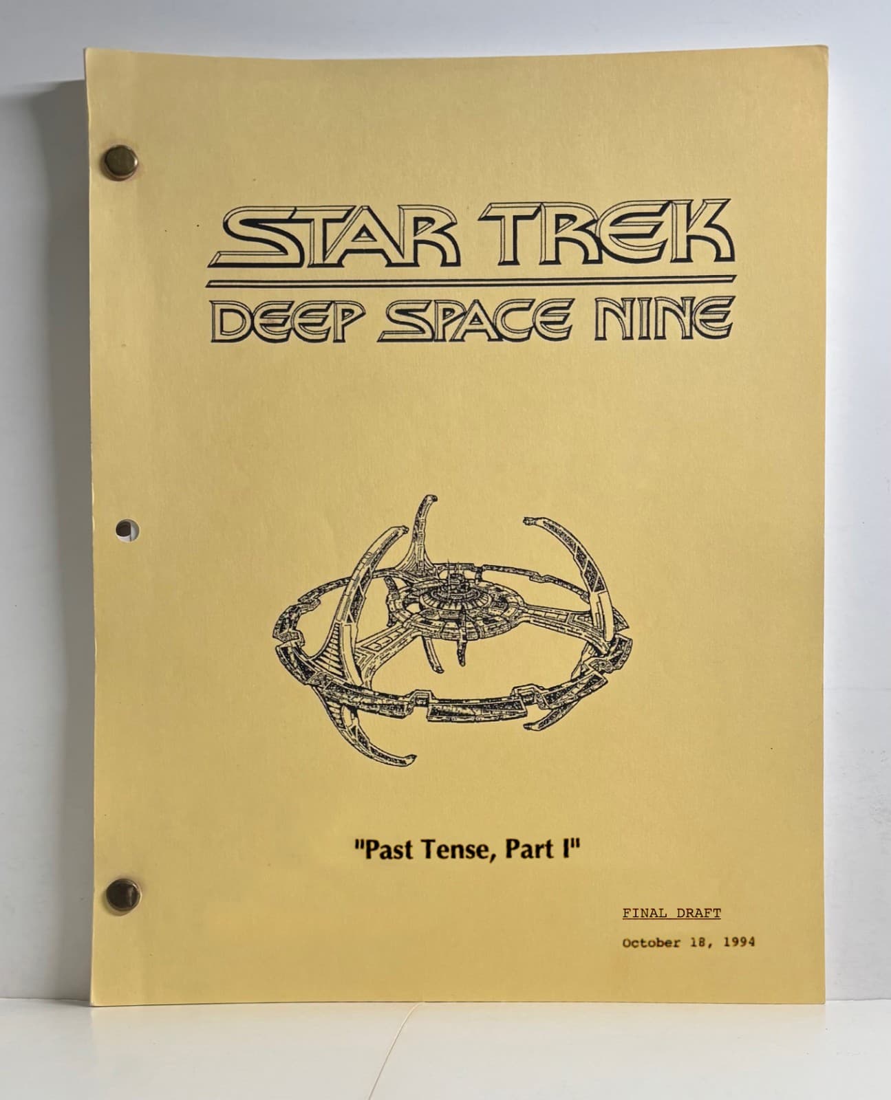 Fave Star Trek Deep Space 9 "Past Tense, Parts I & II" Two-Parter Scripts (1994) 3