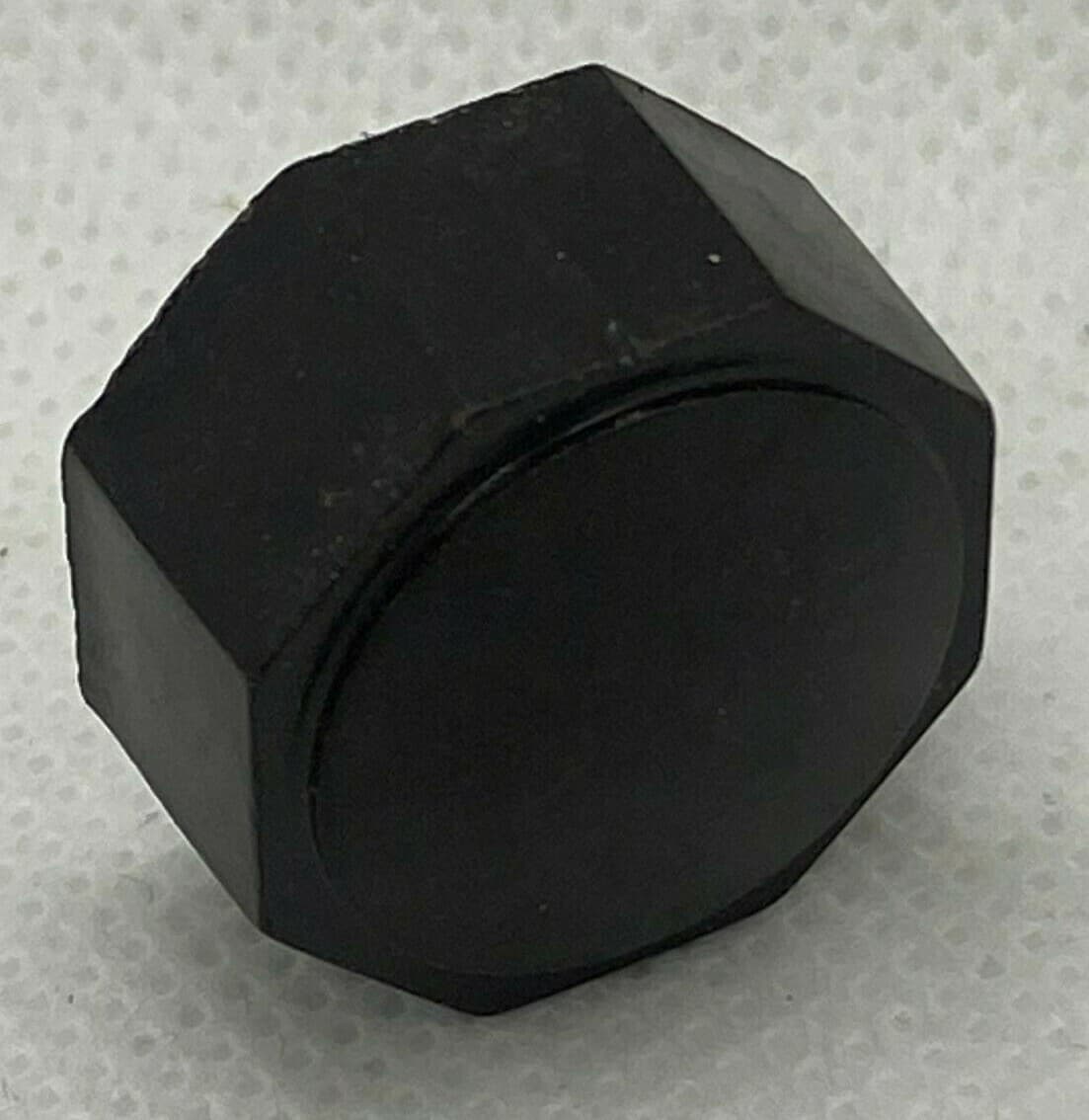 1 VINTAGE DK Brown BAKELITE RADIO Octagon KNOB 3/4" DIA 1/4" w/ Set Screw