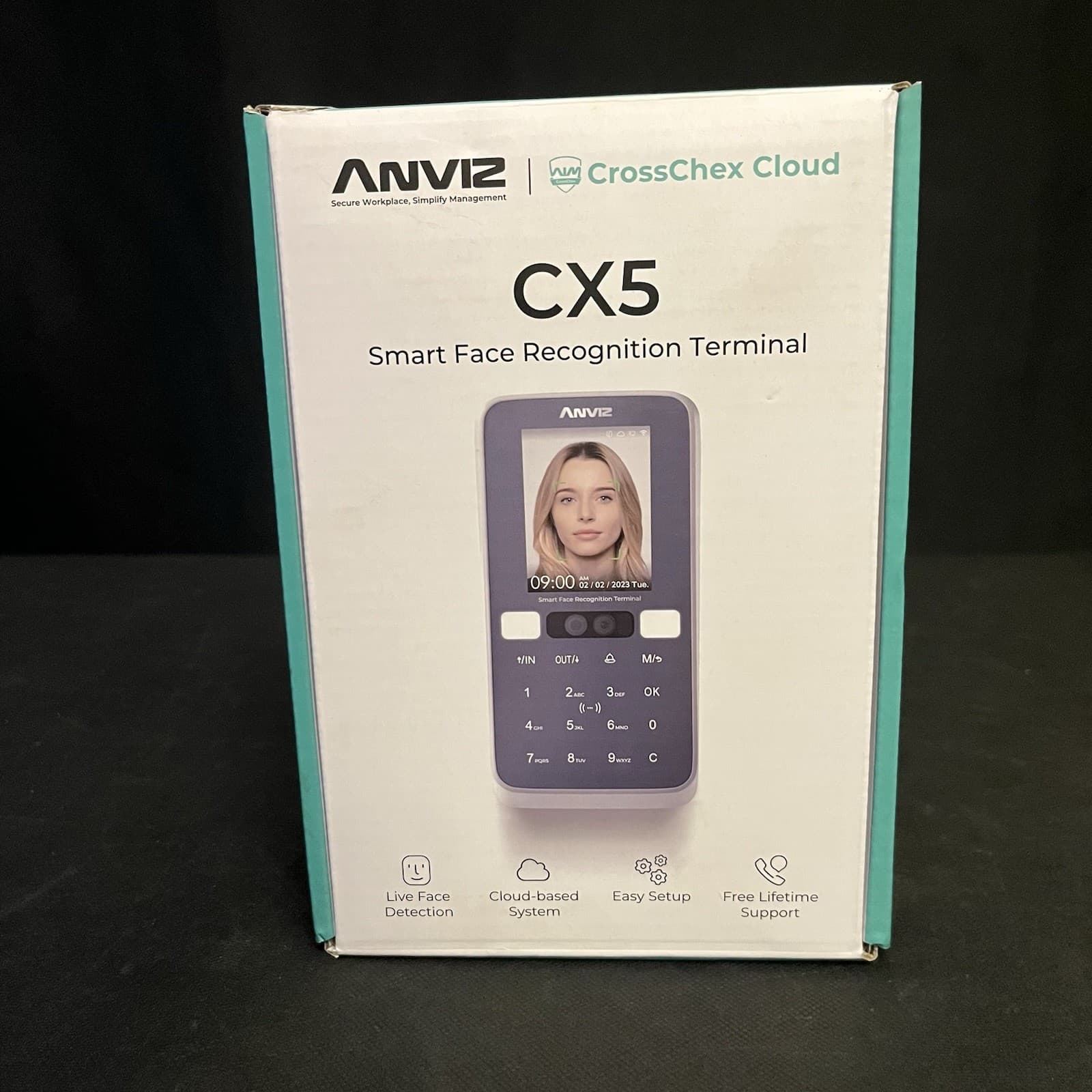 Smart Face Recognition Terminal Biometric Time Attendance Clock Small Business