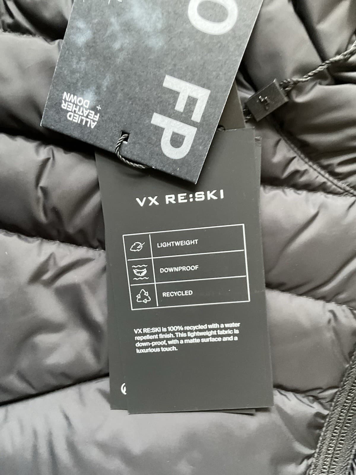 J. LINDEBERG Men’s Golf Jacket CLIFF Light Down Black Medium New NWT 3