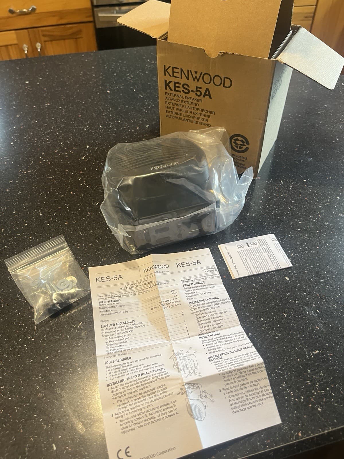 Kenwood KES-5A Two Way Radio External Speaker VHF UHF 2