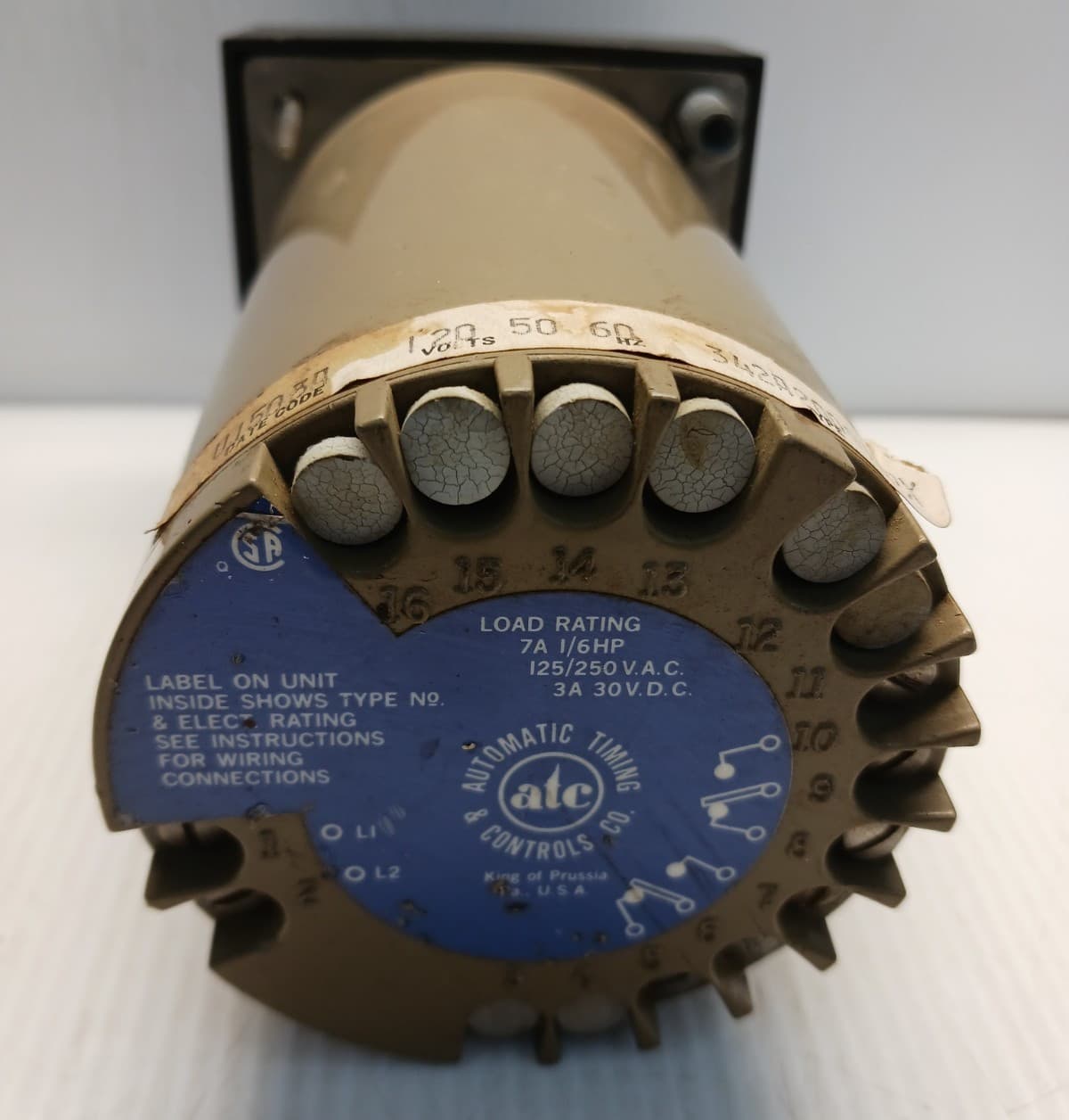 ATC 342A200Q10PX Repeat Cycle Timer 120 Vac 3