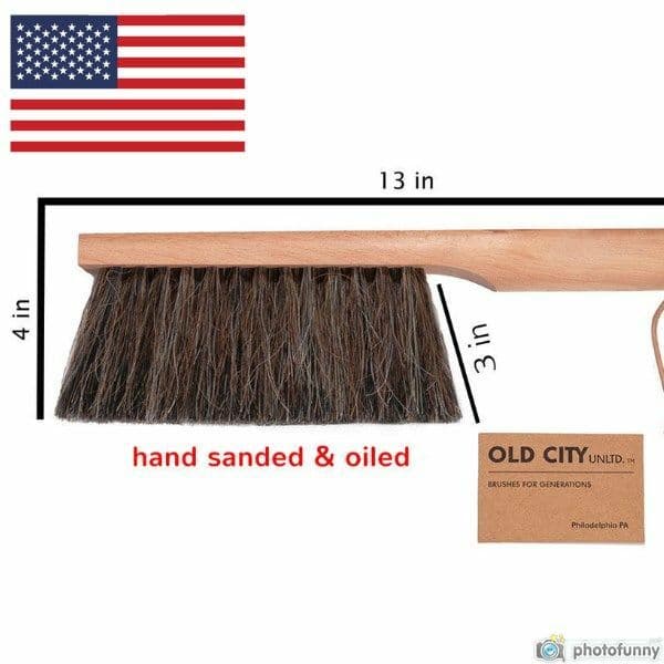 Dustpan,Woodworking Bench Brush-USA Horsehair, FirePlace Brush, Shop, Counter 2