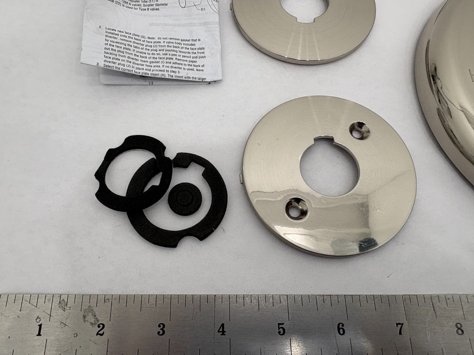 NEW Danco Tub/Shower Trim Kit for Moen BRUSHED NICKEL - 10002 - COSMETIC ISSUES! 4