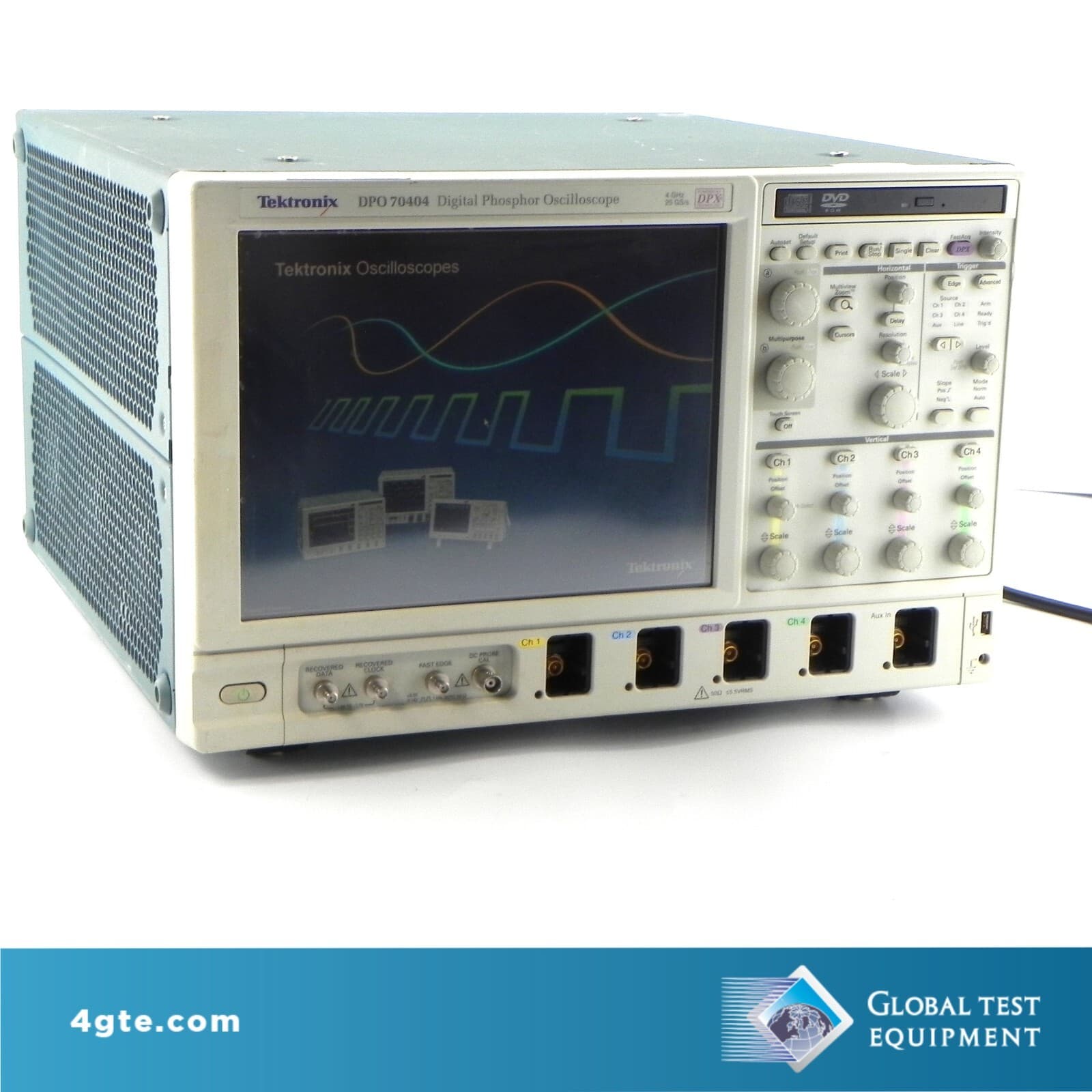 Tektronix DPO70404 Digital Oscilloscope, 4-Channel, 4-GHz CALIBRATED w TCA-BNC 4