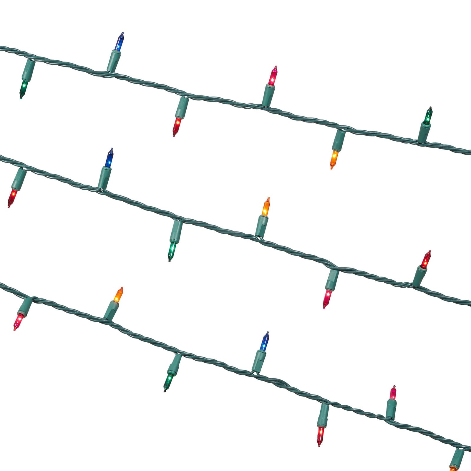 Holiday Time Incandescent Christmas String Light 21" Multicolor 100-Count 2 Pack 6