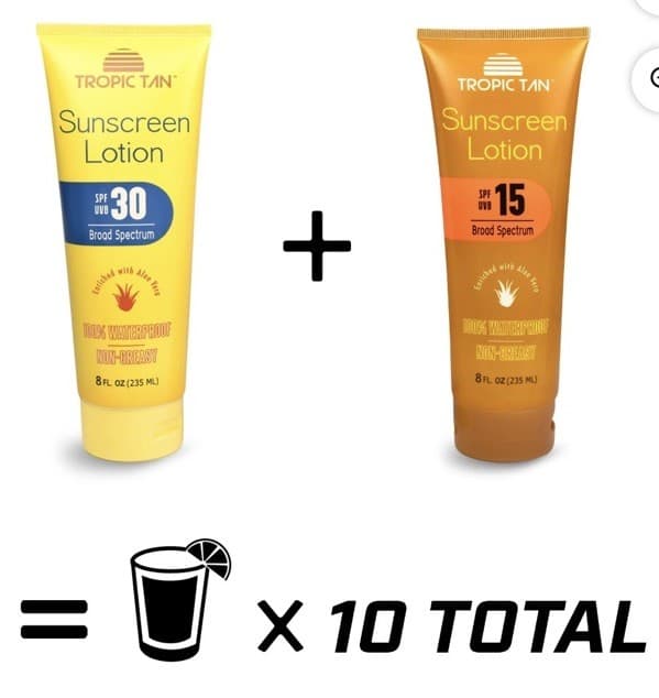 GoPong Tan Hidden Sunscreen Tube Bottle Alcohol Flask Smart 2 Pack NEW FREE S&H 3