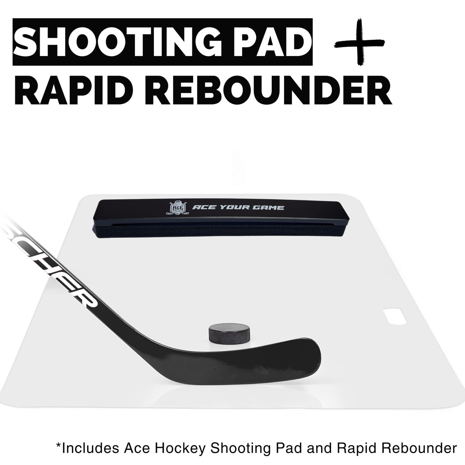 ACE HOCKEY SHOOTING PAD 30" x 60" WITH RAPID REBOUNDER - 12.5 sqft 2