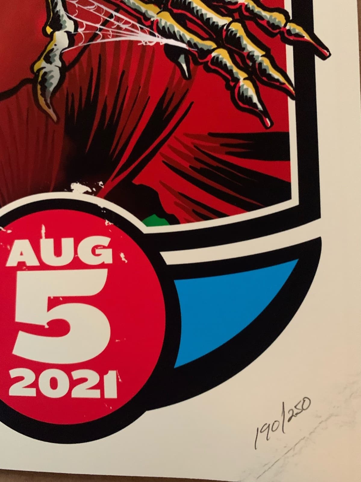 GUNS N ROSES POSTER NY GIANTS METLIFE 2021 GNR NJ LMTD #190/250 NFL AXL SLASH 4