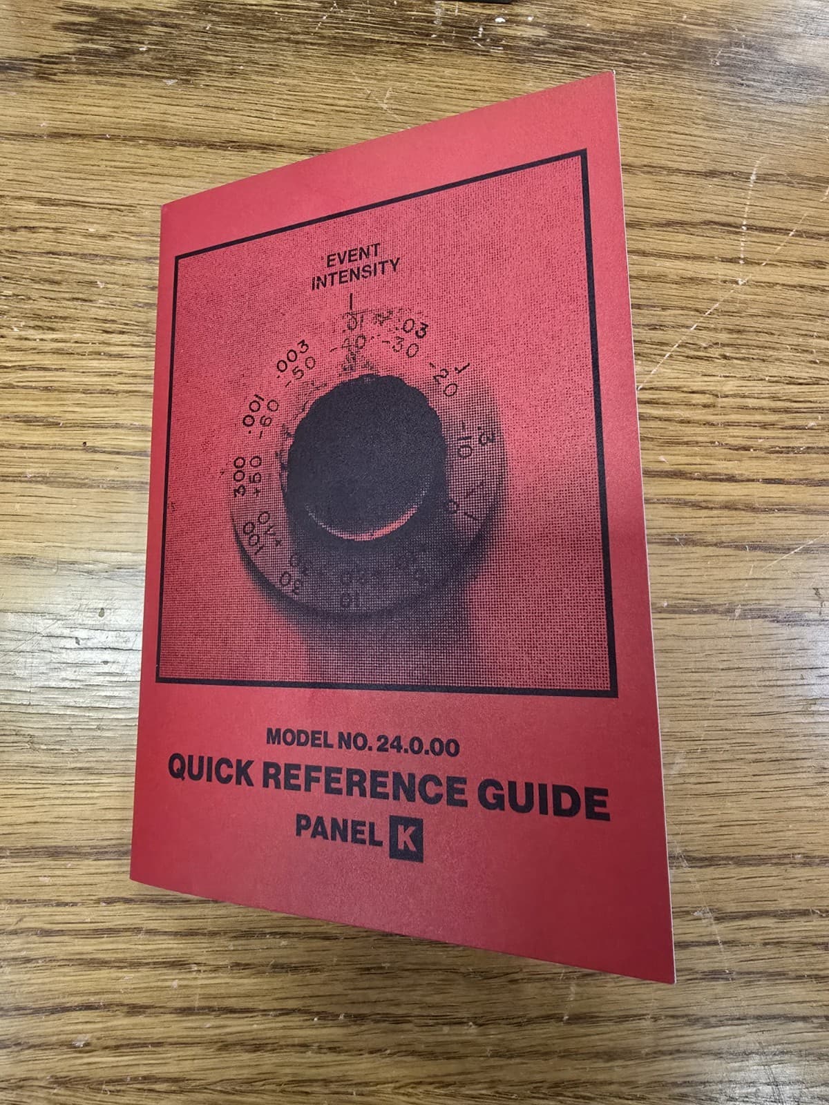 Nine Inch Nails NIN Add Violence Quick Reference Guide Panel K Model 24.0.00 NEW 5