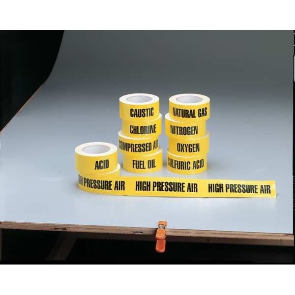 Harris Industries 2X90ft Natur Pipe Marker, Natural Gas, Yellow,  2X90ft Natur 3