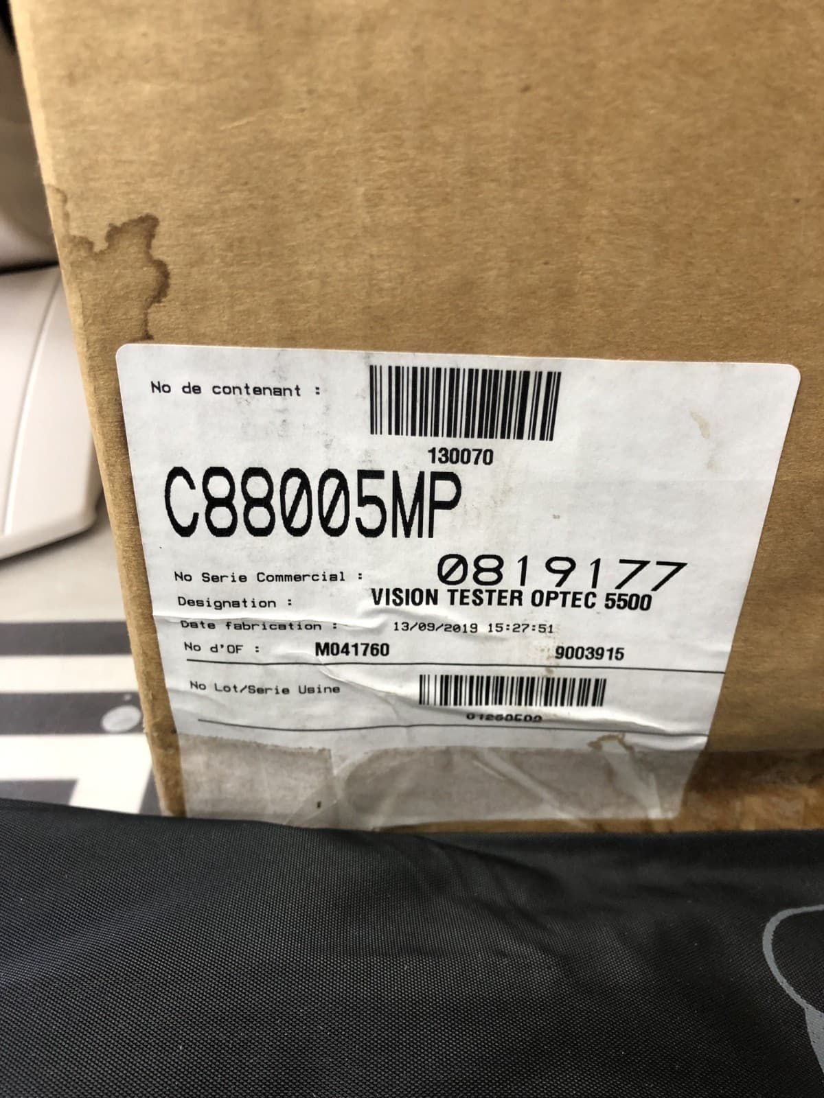 Stereo Optical Optec 5500 Motorized Vision Tester 5500 Screener W/ 12 SLIDES 3