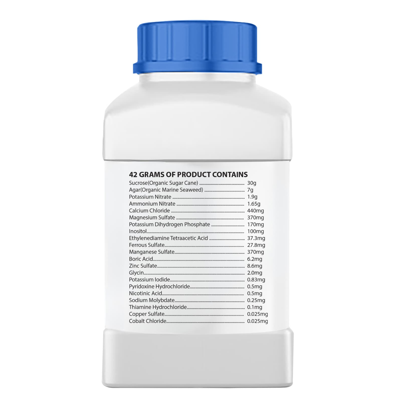 Boca Hydro MS Multiple Species Plant Tissue Culture Medium with Agar + Sucrose 2