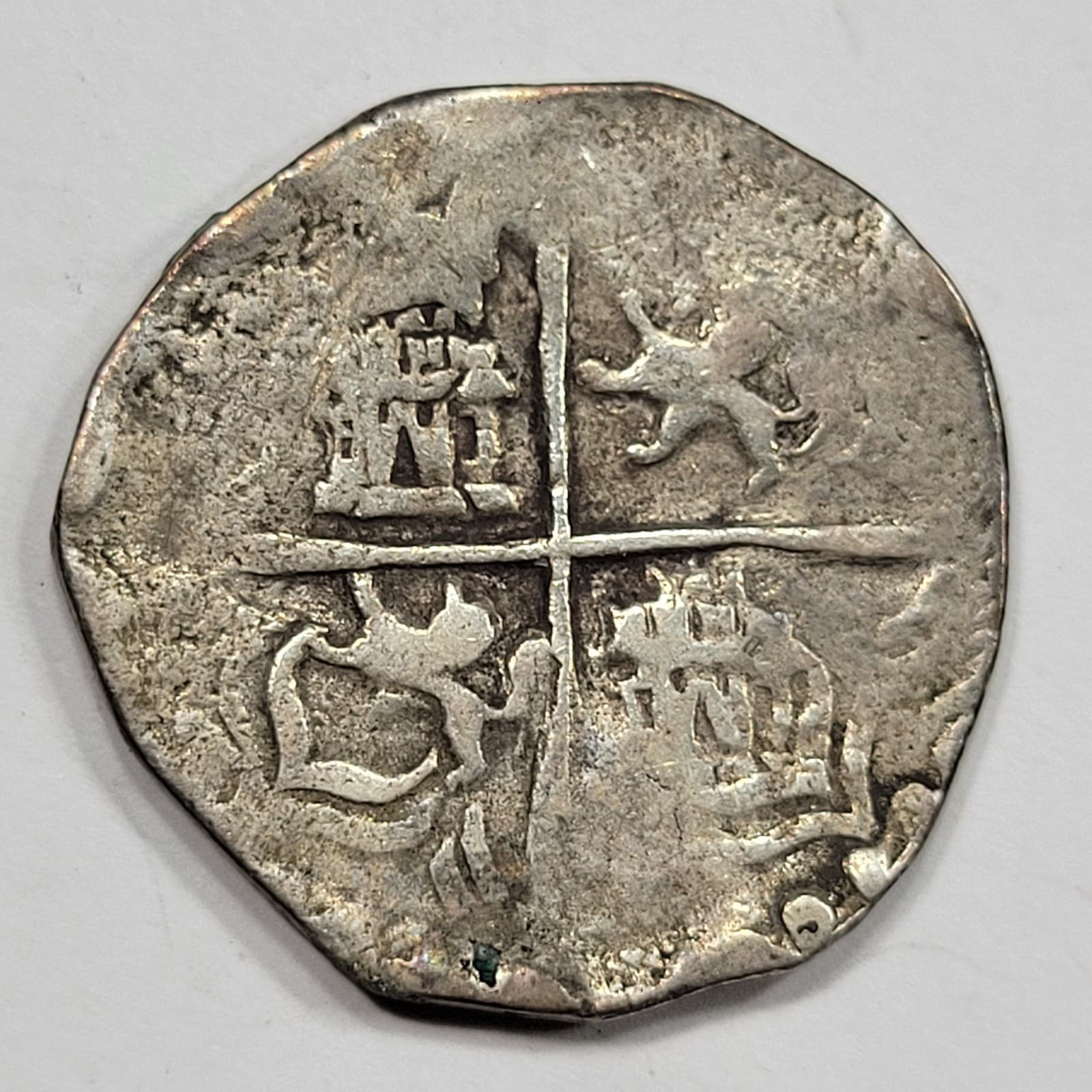 1603-1616 Cob 4 Reales Potosi Bolivia Assayer R Early Type 13.1g Nice *K807