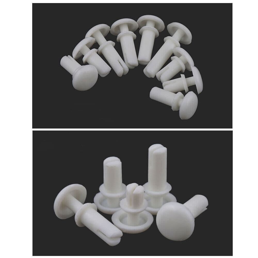 US Stock 100pc R3035 Nylon Push-Type Rivets Black Plastic Letter Rivets M3X3.5mm 4