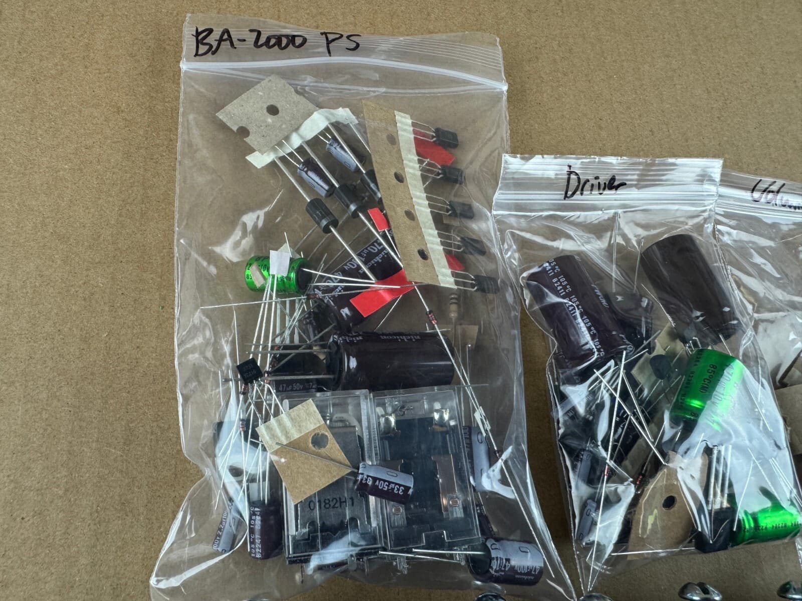 Sansui BA-2000 Complete Rebuild Kit High-Quality Recap Set Transistors Relays 3