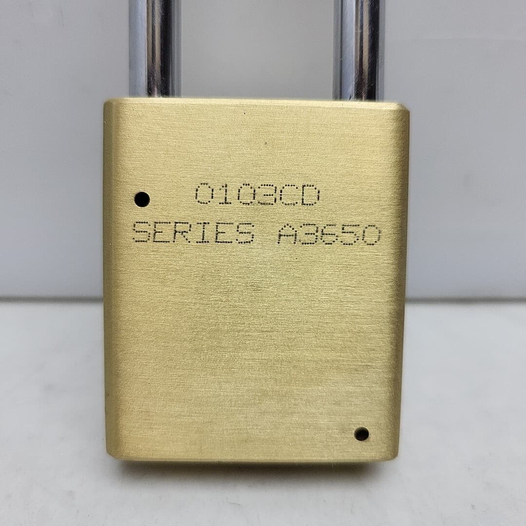 American Lock A3651d035ka Padlock Keyed Alike Long Shackle Rectangular Brass 5