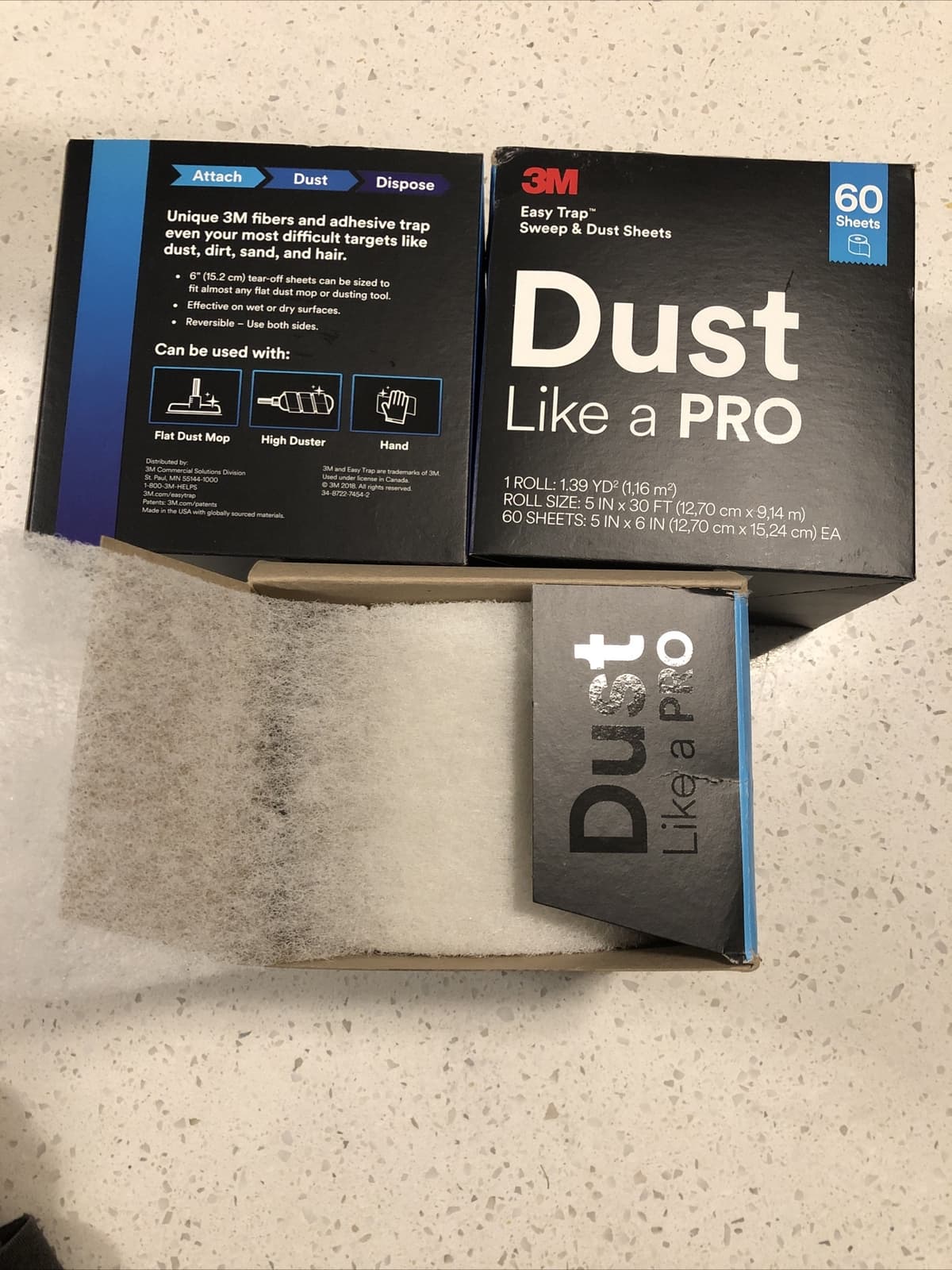 3M Easy Trap Sweep & Dust Sheets (Like a Pro) 60 Sheets 1 Roll 5” X 30’ 6