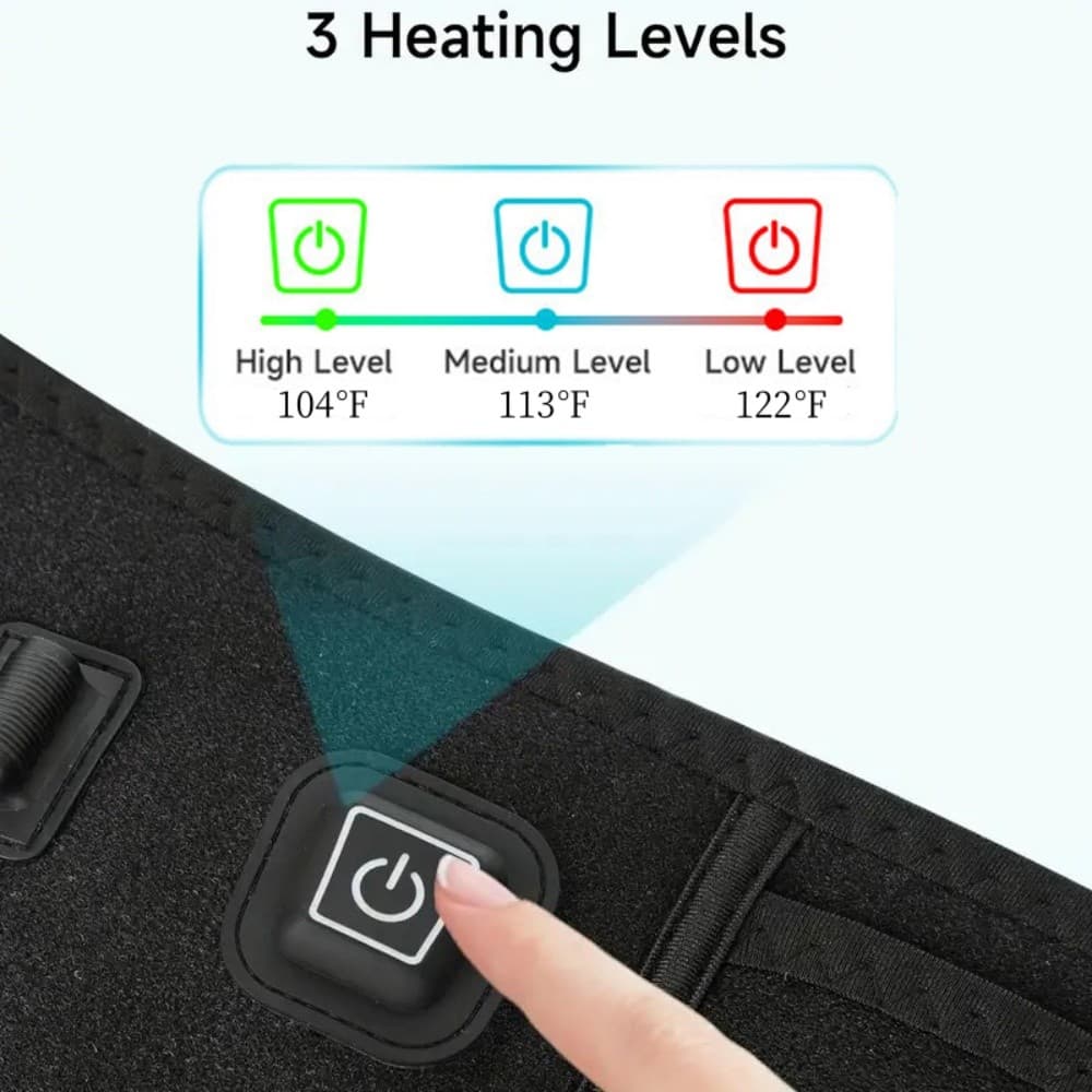 USB Heating Waist Pad for Back Pain Relief 3 Heat Levels Portable Electric Belt 6