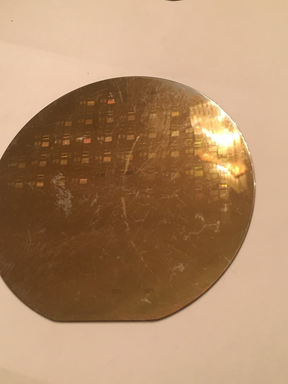 4" Unknown Silicon Wafer 1980s Extremely Rare Vintage CPU Chip 3