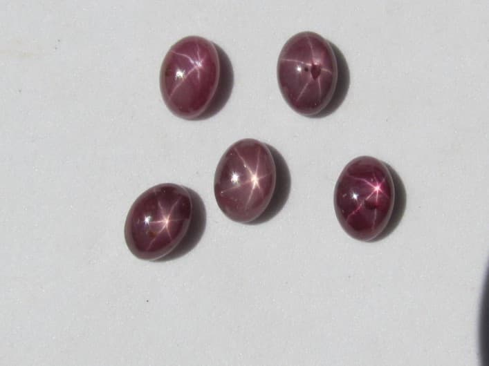 RARE Lot STAR Ruby Cabs 8 cts.!!!!!