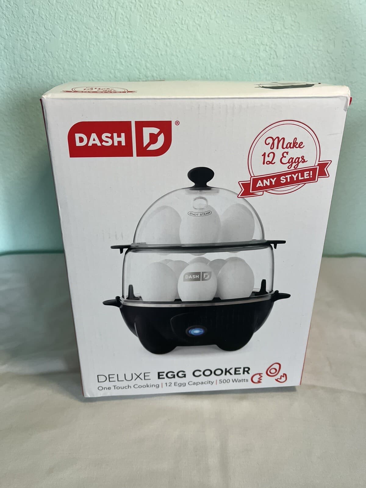 DASH Deluxe Rapid Egg Cooker for Hard Boiled, Poached, Scrambled Eggs, Omelets