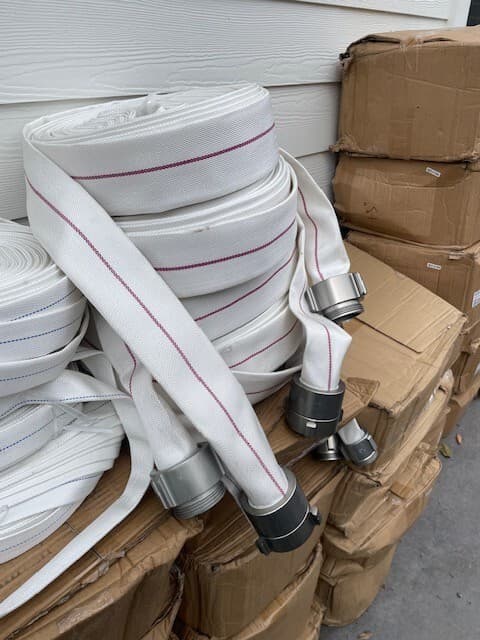 2" fire hose x 100' NPT thread couplings 3