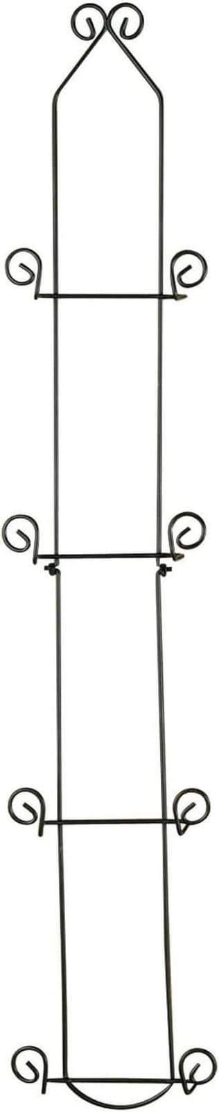 43 Inch Vertical Plate Rack 4-Tier Rack for Collectible Plates, Plaques,