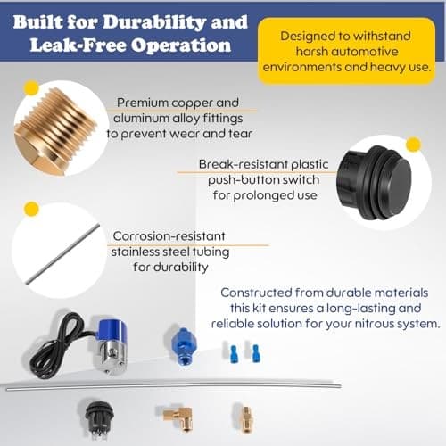 16030-4AN Line Purge Valve Kit, Integrate with Nitrous Systems, Release  5