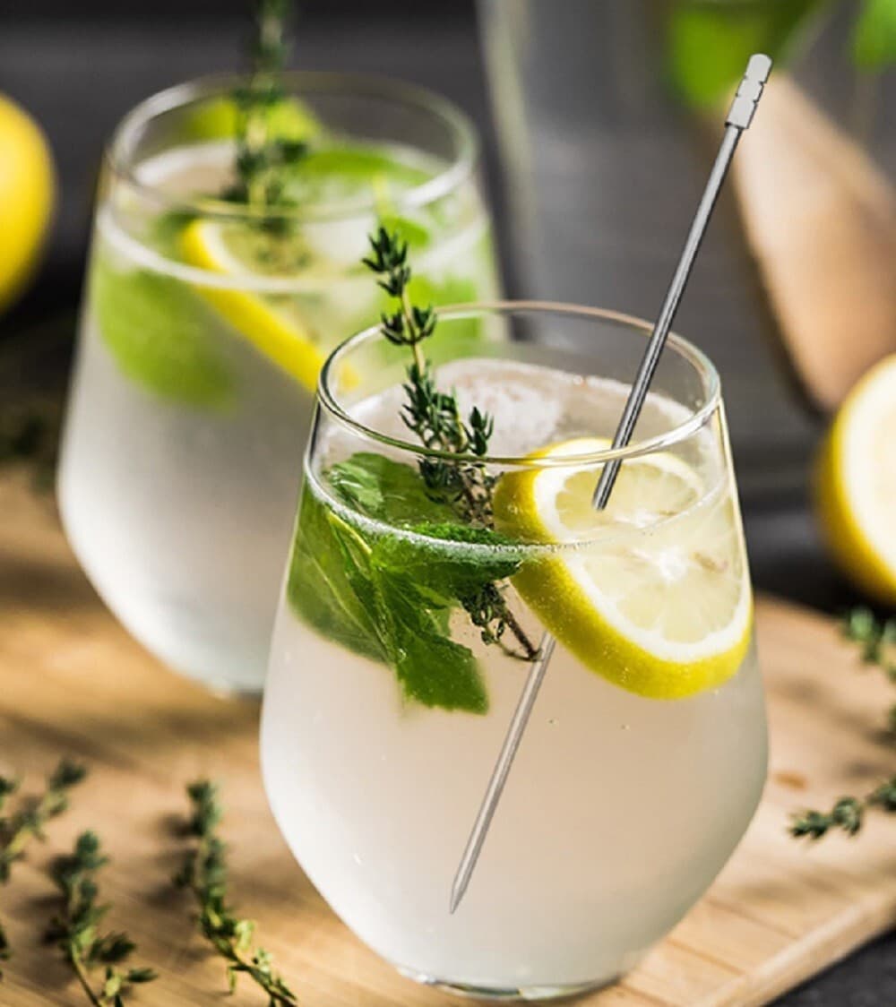 8 Stainless Steel Cocktail Picks – Reusable Olive Toothpicks for Drinks & Bar 4