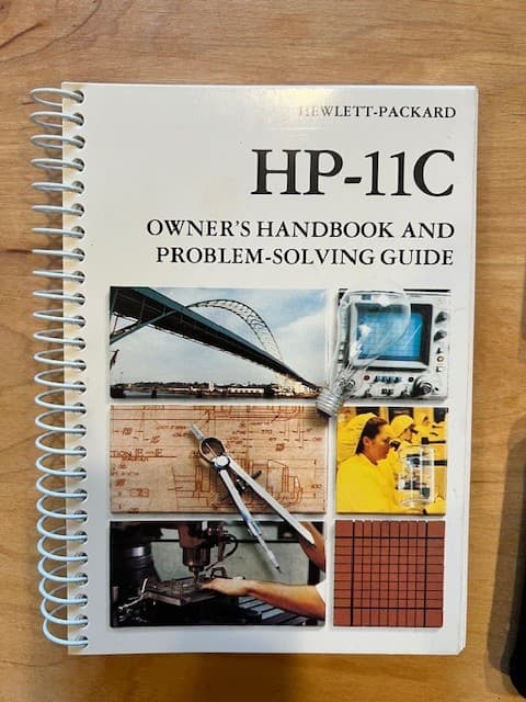 HEWLETT-PACKARD HP-11C  Scientific Calculator Vintage Mint Condition WITH Manual 4
