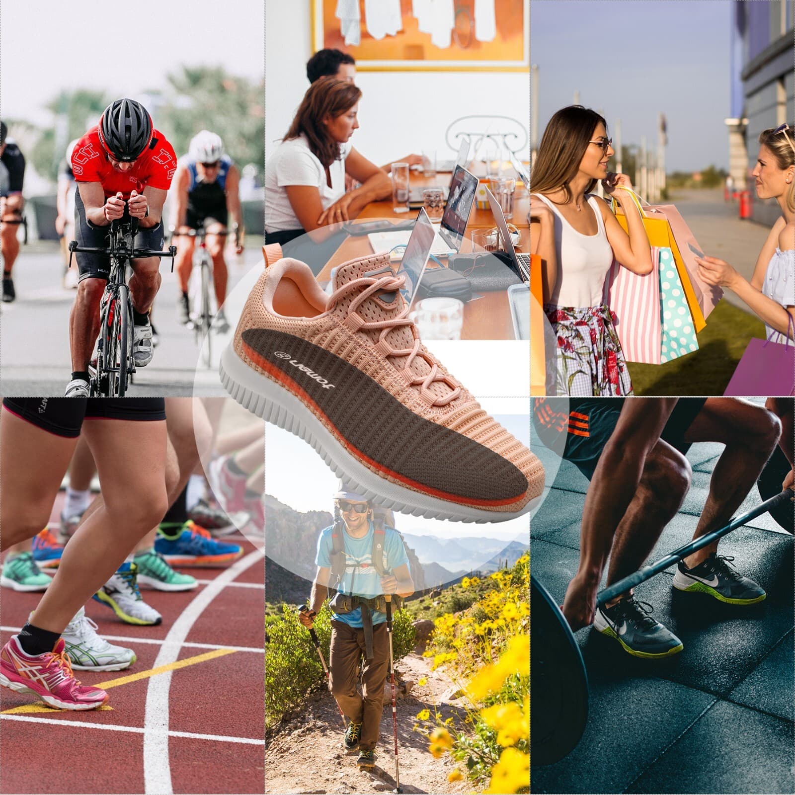 Arch Support Insoles for Men Gel Sport Shoe Inserts for Sneakers Work Boots 5