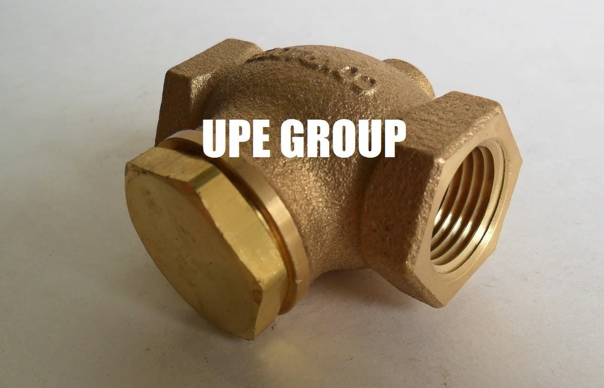 New 1/2" CAST brass horizontal check valve air compressor in line vertical 5