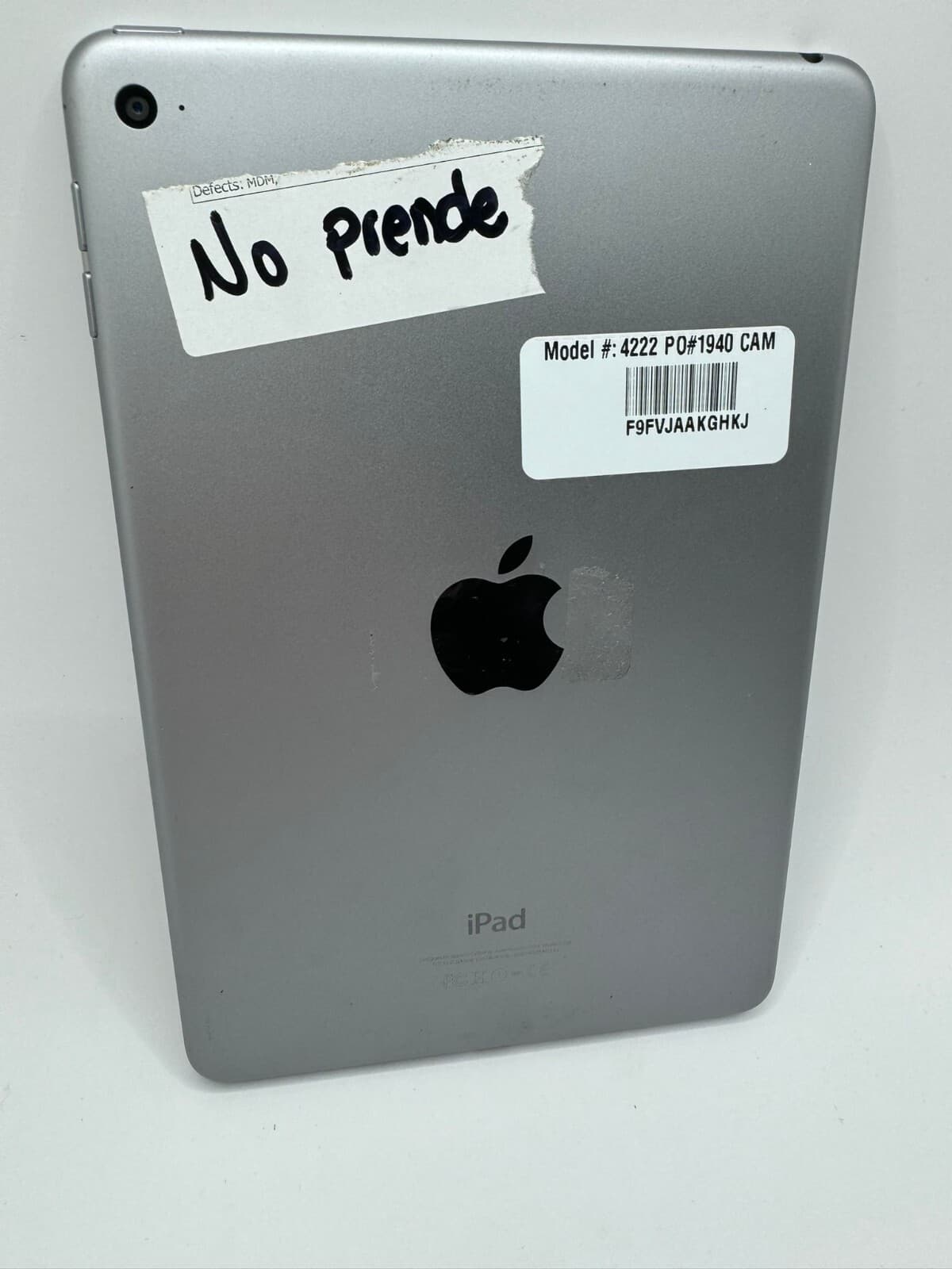 Apple iPad Mini 4 128GB Space Gray  A grade  FOR PARTS ONLY 3