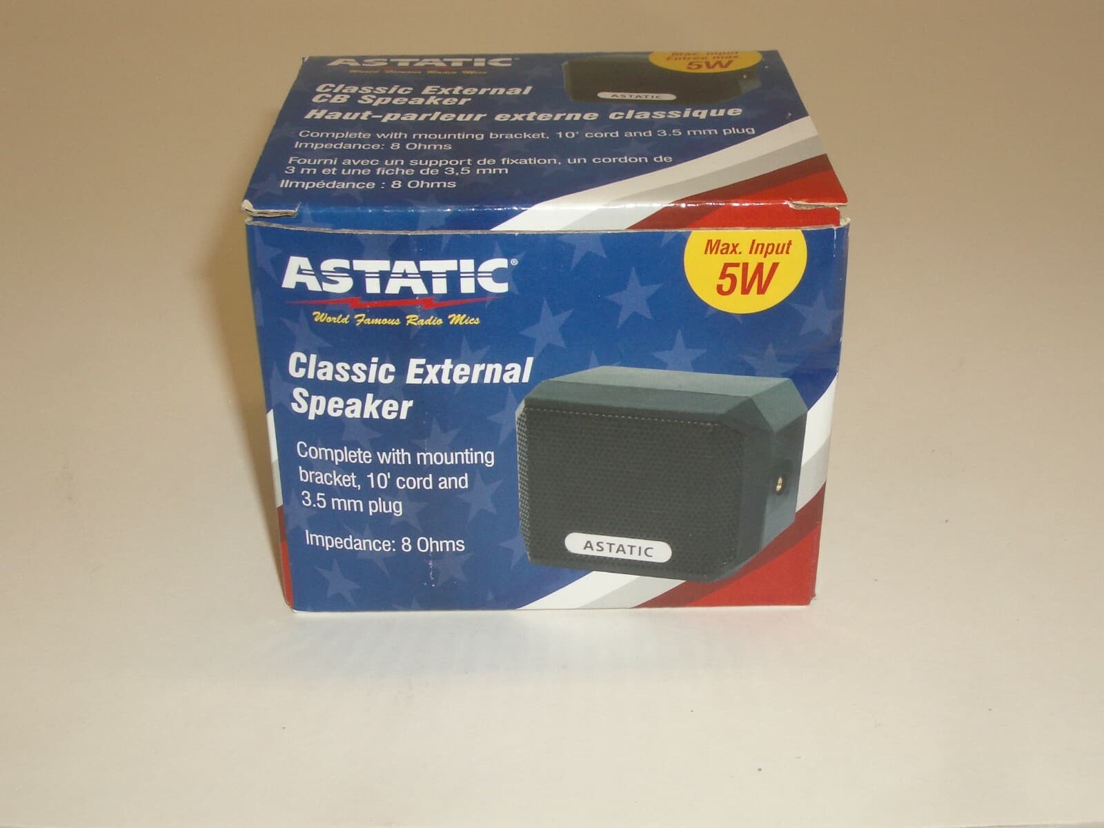 ASTATIC VS4 COMPACT CB HAM RADIO SCANNER EXTERNAL COMMUNICATIONS SPEAKER 5W 2