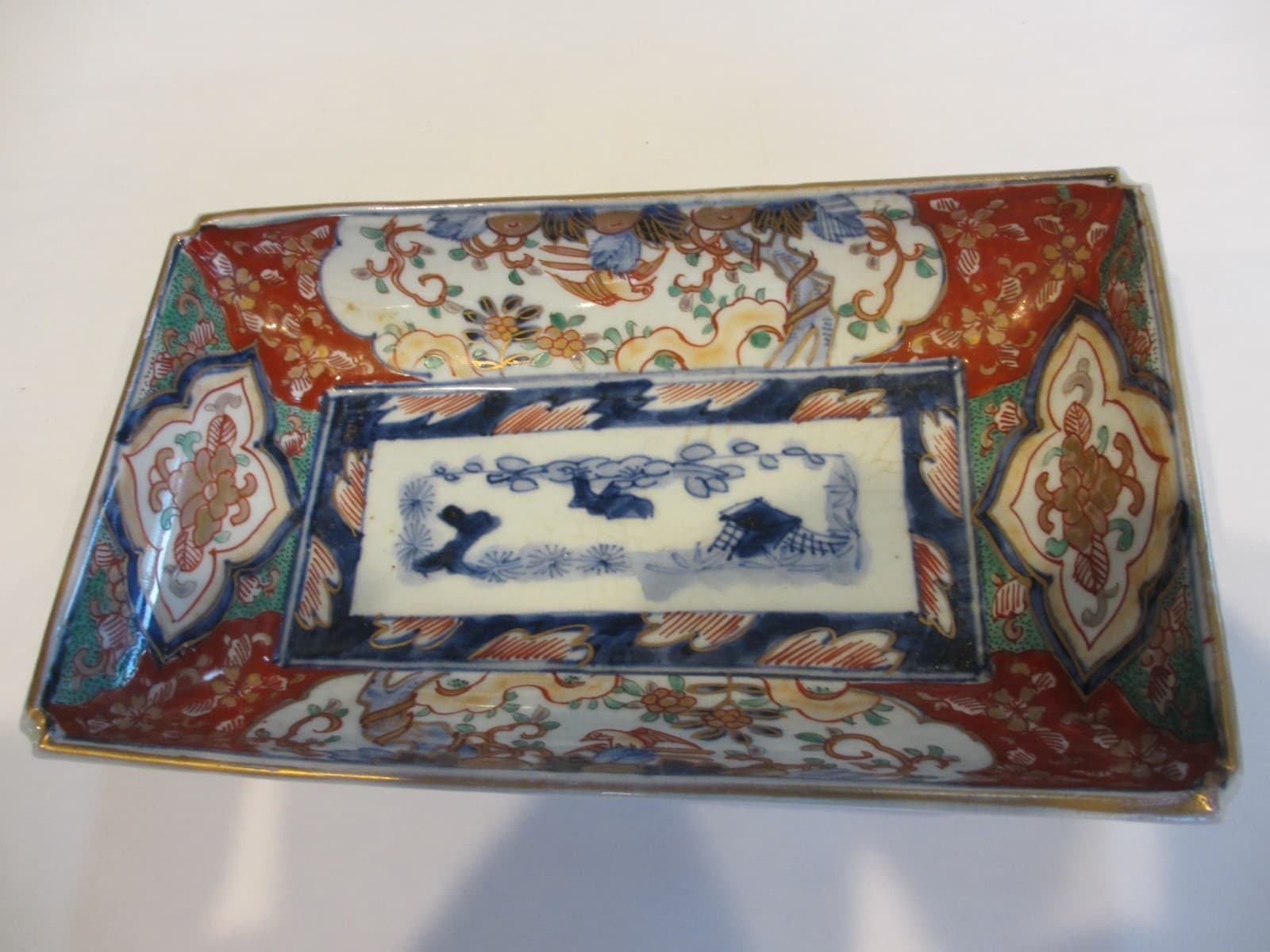 Antique QING OR REPUBLIC PERIOD Hand Painted Japanese Imari Footed Bowl 4