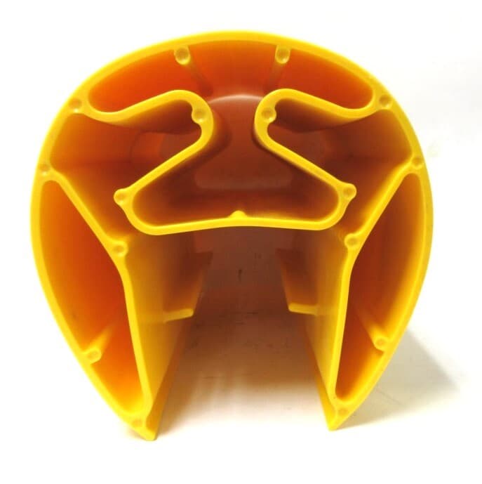 YELLOW JACKET YJ-3X1-5/8 PALLET RACK PROTECTOR, FITS 3" X 1-5/8" RACK, YELLOW 5