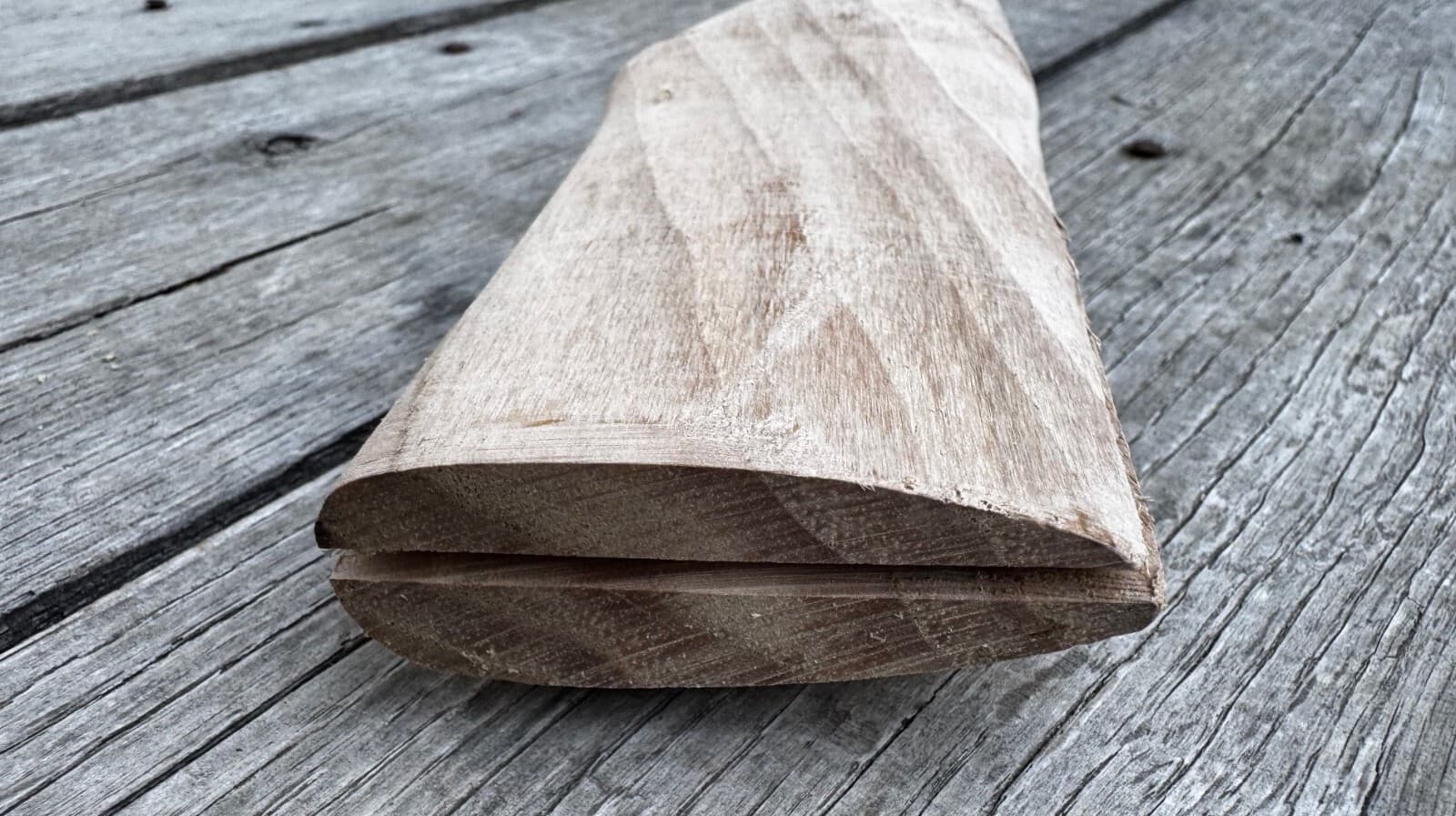 Hickory 36" Single Bit Curved Axe Handle Made in USA Unfinished 2