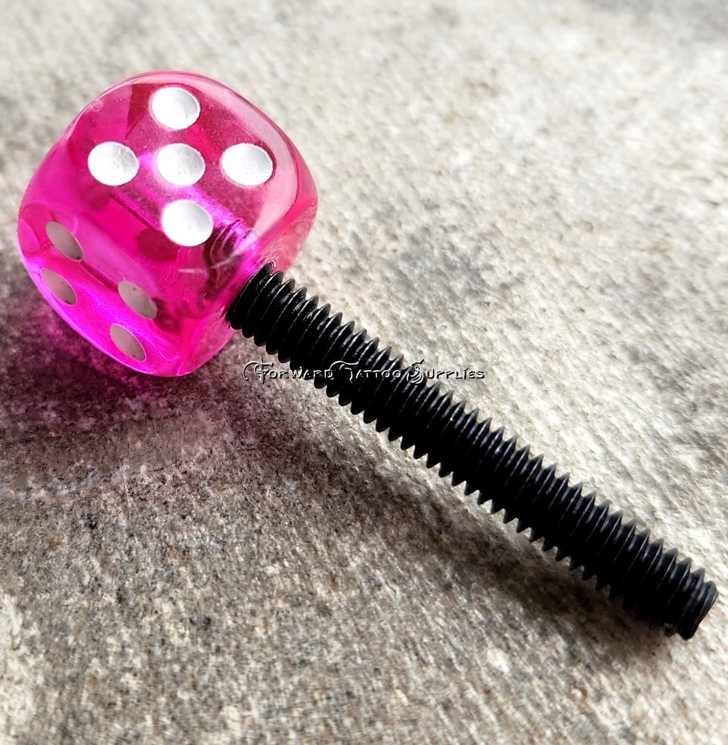 1 Tattoo Machine 8-32 American Thread Contact Screw Mini Candy Hot Pink Dice