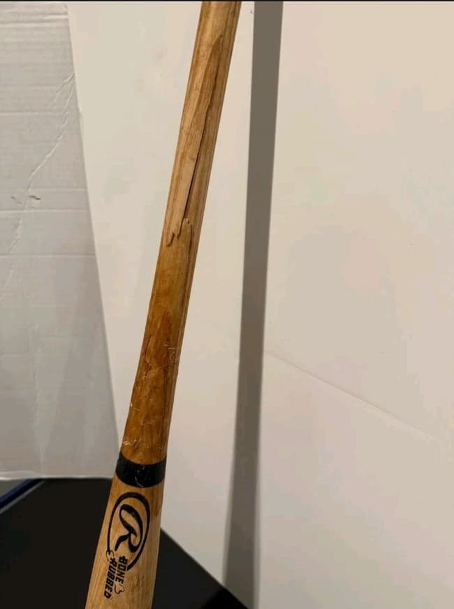 Mookie Betts Signed Game Used Broken Bat Rawlings Big Stick Pro JSA Certified 4